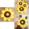 Sunflower Plush Pillow Decorative Cushion Car Backrest Office Chair Backrest Home Sofa Pillow 40cm