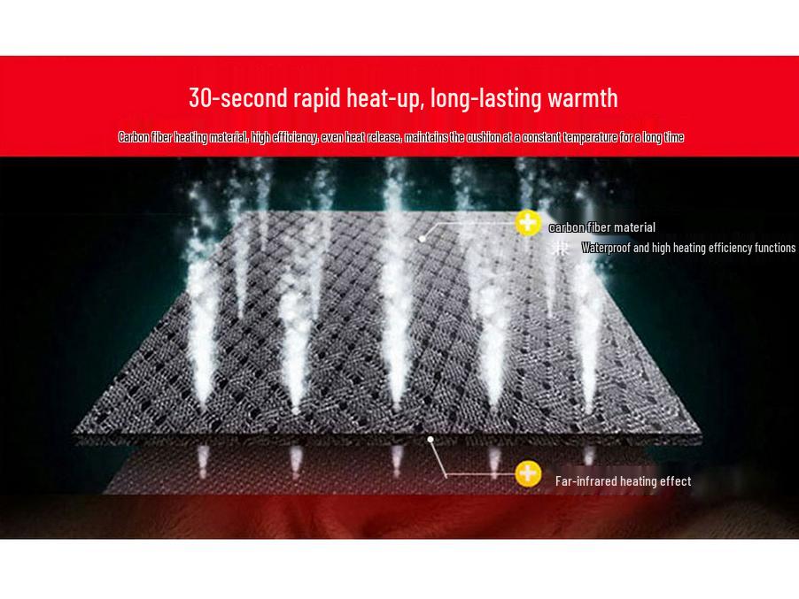 Universal 12V Electric Heated Car Seat Cushion for Winter