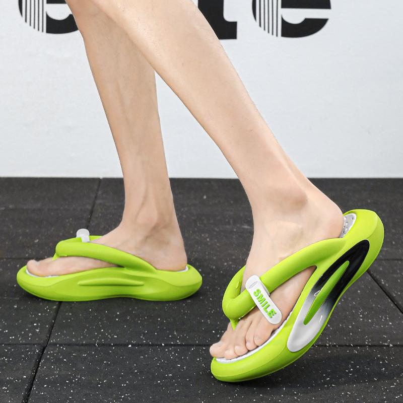 MCTIN Unisex Flip Flop Summer Beach Shoes Non Slip Platform Slippers for Women 5cm Soft Thick Sole Man's EVA Slipper