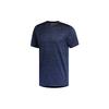 Adidas T Shirts Men's Tech Indigo Crew Neck Moderate Straight Fit FL4396