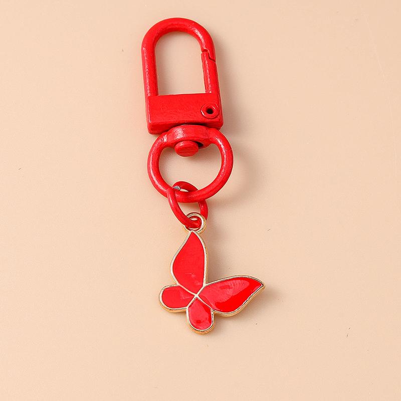 Niedlicher Emaille Perlen Blume Schlüsselanhänger Pflanze Schlüsselring Anhänger für Frauen Mädchen Handtaschen Deko DIY Handgemachter Schmuck Geschenke