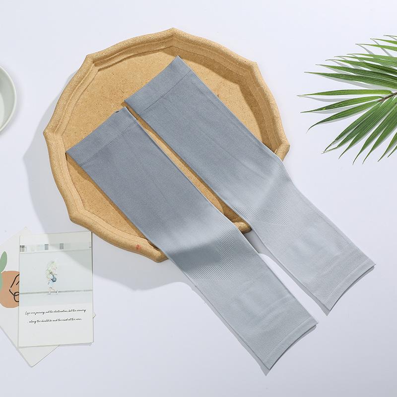 New Gradient Cool Arm Warmers For Women Girls Summer Soft Driving Sunscreen Long-Sleeved Outdoor Solid Color Riding Sleeves