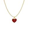 Zodiac Creative Stylish Heart Necklace For Women Elegant Alloy Charm Gift Jewelry