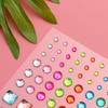 NUOLUX Rhinestone Stickers, Jewel Stickers, 3D Nail Stickers, Self-Adhesive, 5 Sheets