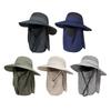 Sun Protective Fishing Hat  Breathable Adjustable Headgear Unisex Meshes Sun Hat for Outdoor Activity Men Women