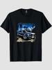 An American Muscle Car Pattern T-Shirt 100% Cotton O-Neck Short Sleeve Summer Casual Mens T-shirt Streetwear