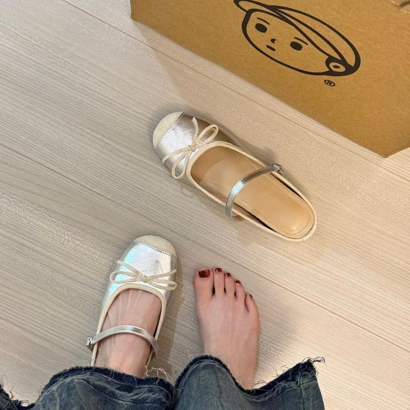 Fashion Increased Inner Height 5CM Slippers Spring and Autumn Casual Toe Flat Shoes Women's Bow Luxury Soft Women's Shoes Tenis De Mujer