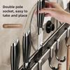 Double Pole Kitchen Organizer Hook Aluminum Spatula Storage Rack Kitchen Utensil Organizer  Home