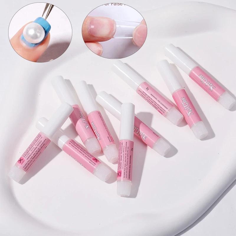 50pcs Super Strong Nail Glue Set For False Nail Tips Acrylic Nails Press On Fake Nails Art Decoration Long Lasting Adhesion Gel
