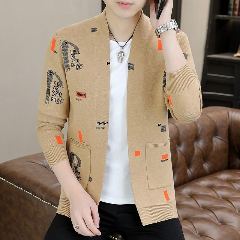 New in autumn and winter, versatile casual fashion trend design comfortable new cardigan sweater men's knitted sweater