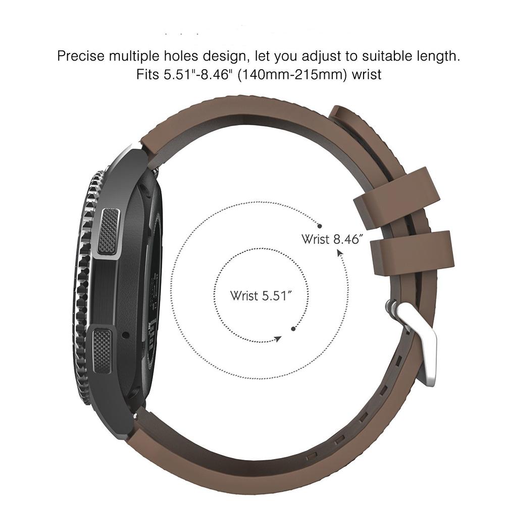 20mm 22mm Band for Samsung Galaxy Watch 3 4 5 46mm/42mm/active 2 Gear S3 Frontier/S2/Sport Silicone Bracelet Huawei GT 2 Strap