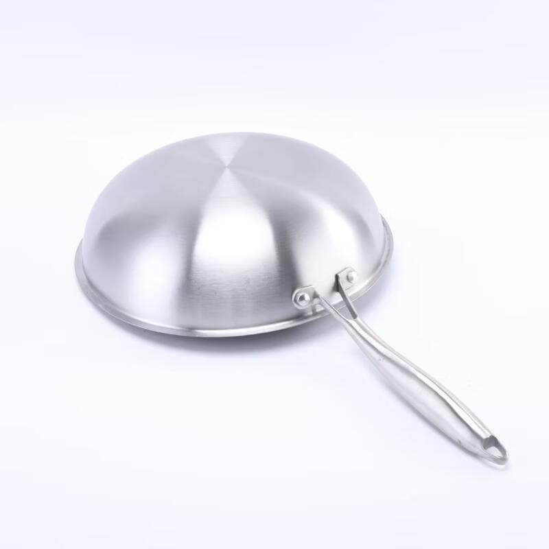 

ZISIZ 34cm Stainless Steel Honeycomb Non-stick Wok