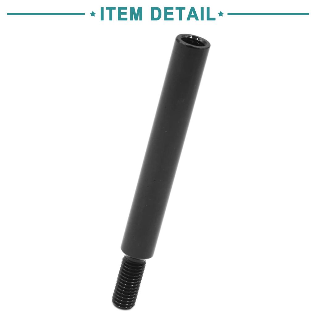 ACROPIX Car Manual Gear Shifter Shift Knob Extension Lever Extension Universal 93mm Black 1pcs