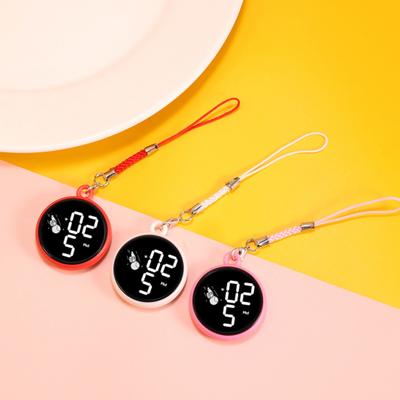 Student Pendant Watch Waterproof LED Digital Electronic Time Display Mirror Keychain with Hanging Rope Watch