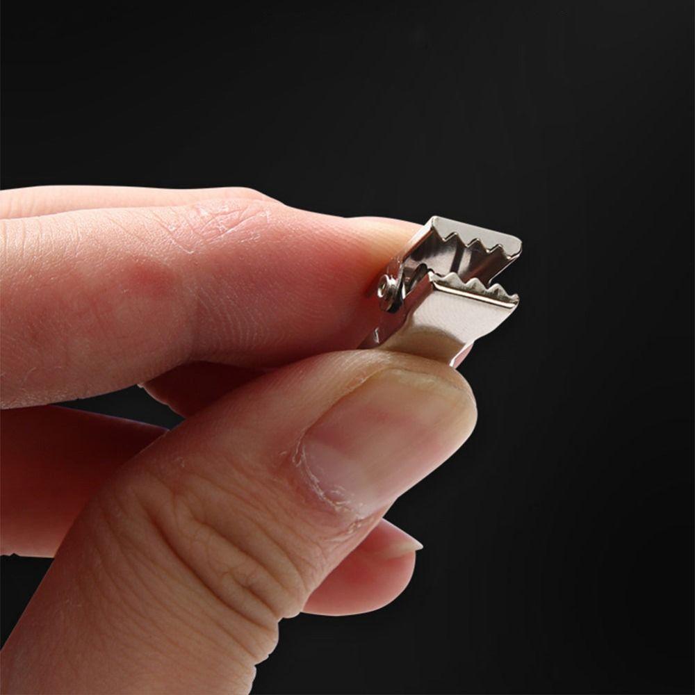 100Pcs Stainless Steel Drapery Crocodile Clip Hanging Drapes Clamp  Display Photos