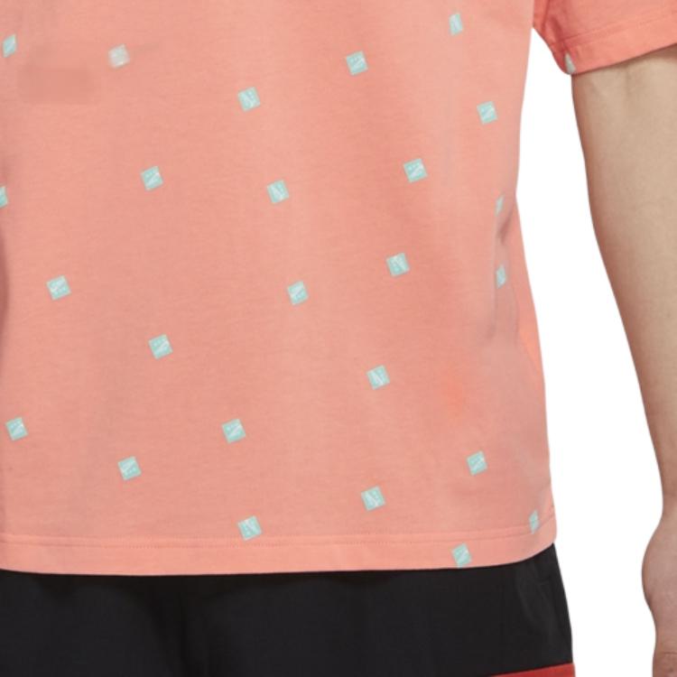 Jordan Sports Crew Neck Short Sleeve T-Shirt with Logo Print Men Tops Pink CZ5186-693