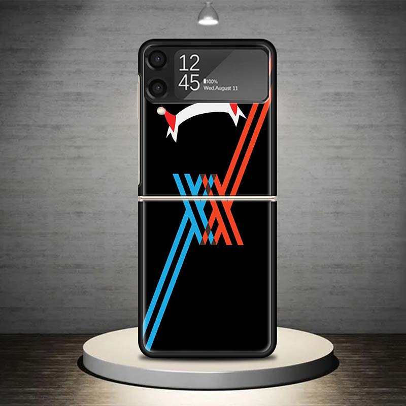 Darling In The FranXX Anime Phone Case For Samsung Galaxy Z Flip 7 6 5 4 3 5G Shockproof Cover Z Flip7 Flip6 ZFlip5 Flip3 Flip4