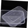 CALLARON 50-Piece Plastic Tray for Food, Microwaveable Lunch Boxes, Disposable Takeout Containers, Togo Container Boxes, Disposable Deli Containers