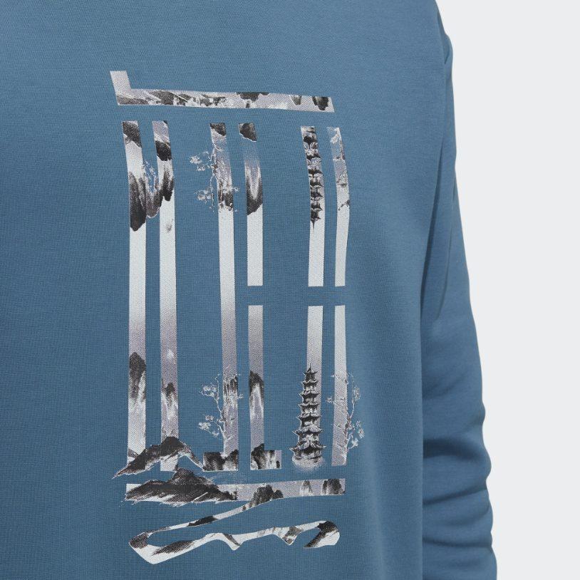 adidas Wuji Series Wj Logo Swt Sweatshirt Men's Uniform Blue H39290
