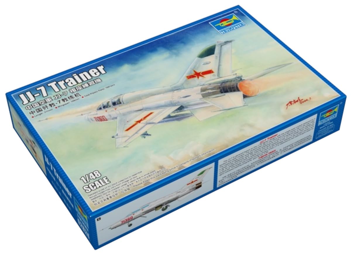 

Trumpeter 1/48 scale Chinese JJ-7 Two-seater Trainer Plastic Model Kit 02824