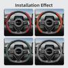 Suitable for Byd Steering Wheel Cover with Wavy Sports Design, Breathable Leather, Segmented, Non-Slip, Sweat-Absorbe