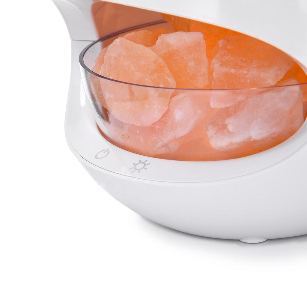 Bergvind DUKA Ultrasonic Aroma Humidifier with Salt Lamp and Ionization