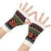 Women Jacquard Gloves Christmas Theme Fingerless Gloves Winter Autumn Handwear