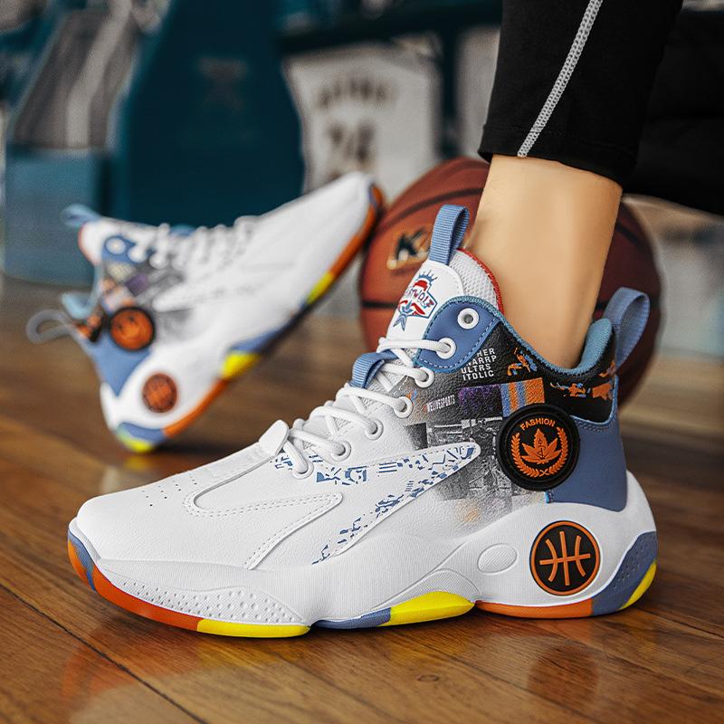 Spring and Autumn New Basketball Shoes Fashion Sports Men's Shoes Casual Fashion Street Shooting Sports Trend Shoes Men's Shoes