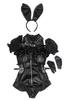Clearstone Lumipapier Punkish Bunny Cosplay Costume for Halloween, Women's, Black