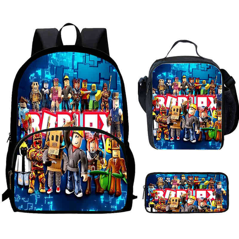 Roblox Printed Backpack, Children'S And Elementary School Bags