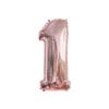 32 Inch Rose Gold Digital Aluminum Film Balloon Decoration Birthday Party Wedding Decoration Scene Aluminum Film Balloon