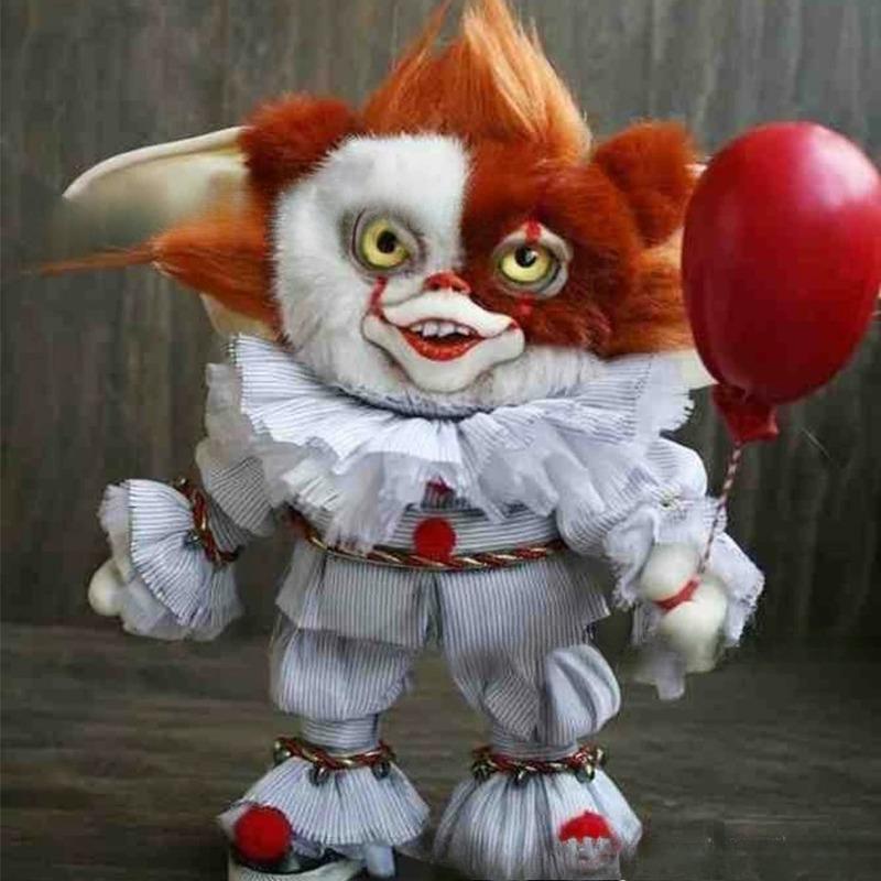 Halloween Horror Mogwai Gizmo Monster Statue,  Mogwai Gizmo Scuplture Figures Desktop Decorations Haunted House Atmosphere Props