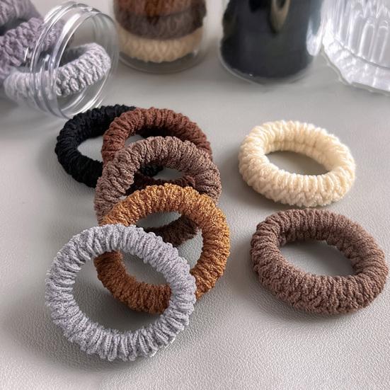 6Pcs Hair Ropes Ponytails Buns Braids Anti-Slip Headbands Soft Seamless Elastic Hair Ties Hair Accessories