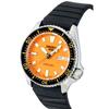 Seiko 5 Sports SKX Redux Silicone Strap Orange Dial Automatic SRPL89K1 100M Men's Watch