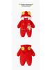 Red Festive Baby Jumpsuit for New Year & Winter Celebrations