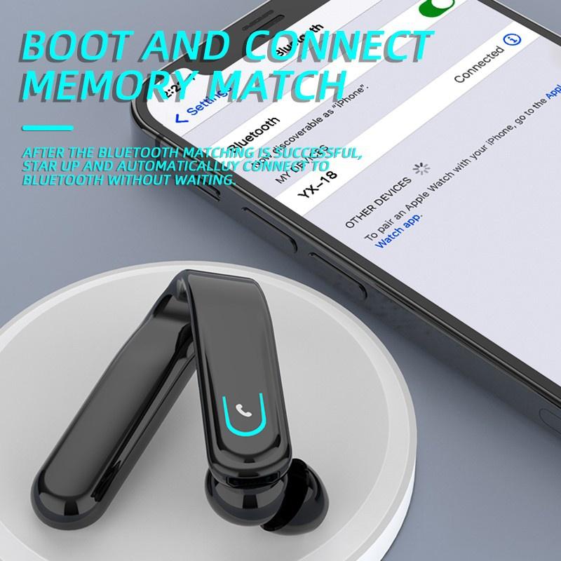 Wireless Bluetooth Earphone Waterproof Sport Earhook Headset Stereo Noise Reduction Headphone In Ear Earbuds with Microphone