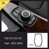 For BMW 1 2 Series F20 F21 F22 F23 Carbon fiber Car Control CD Panel Cover Trim Air conditioning Outlet Frame Decoration Sticker LNYCP1