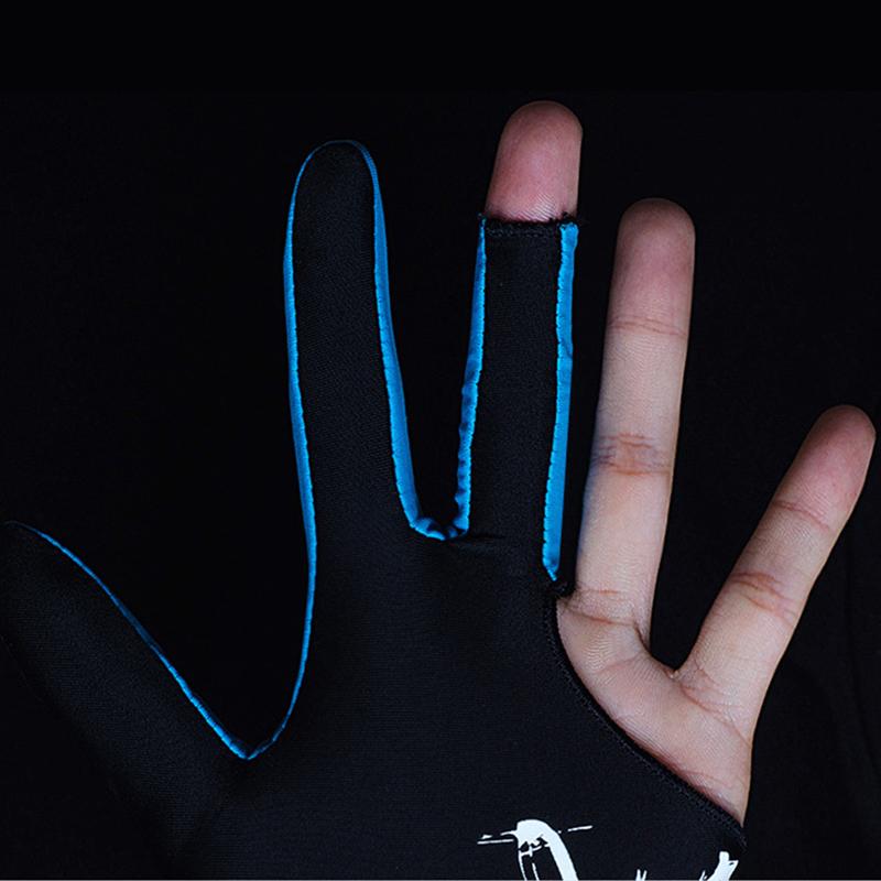1PCS Three Fingered Billiard Gloves Pool Snooker Glove for Men Women Fits Both Left and Right Hand Billiard Accessories