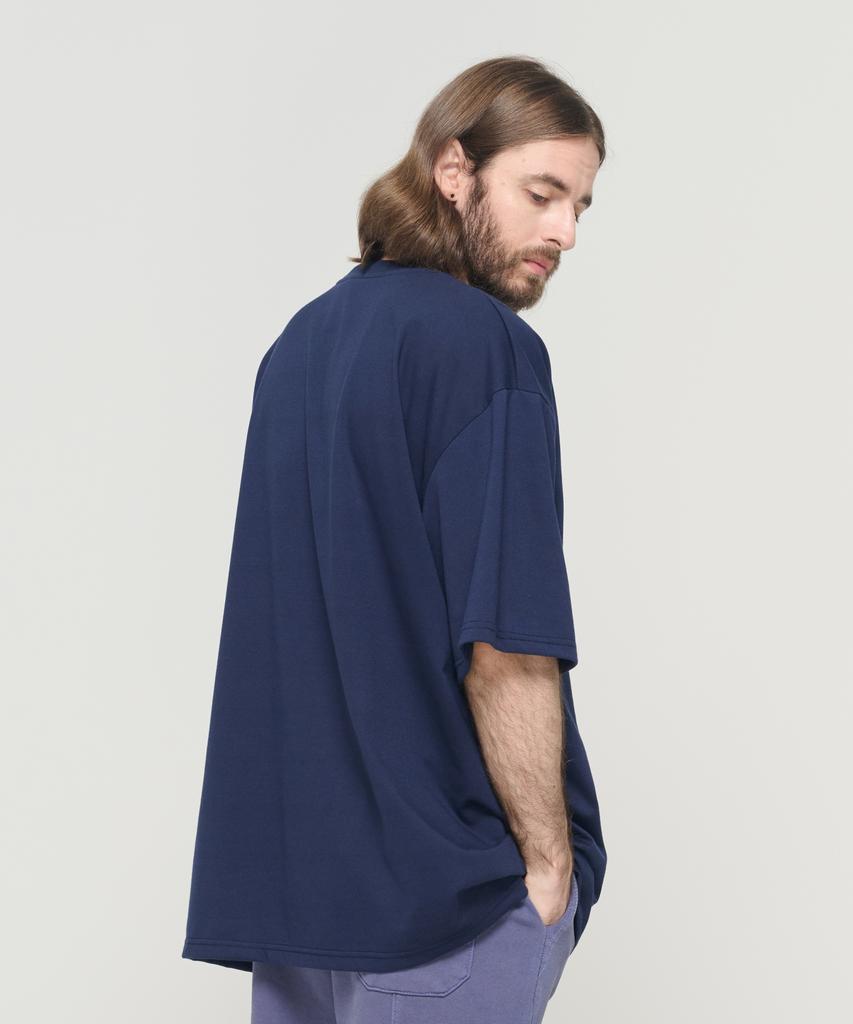 CARGOBROS (Big Size) American Paisley Street Short Sleeve T-Shirt (Navy)