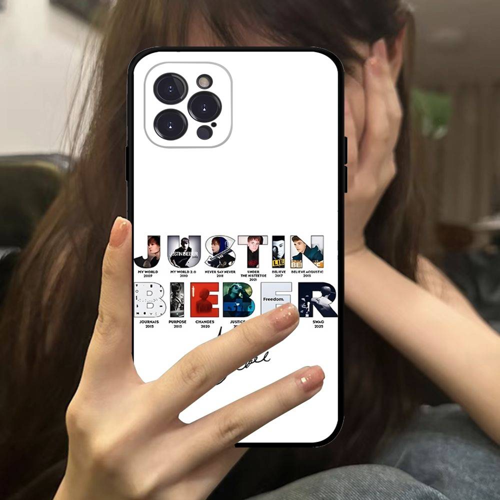 Sänger J-Justin B-Bieber Handyhülle für iPhone 17 16 Pro Max 15 14 13 12 11 Mini Plus Handyhülle
