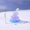 Micro Landscape Cute Christmas Tree Little Snowman Figurine Doll House Decoration Hanging Accessories Mini Trinket