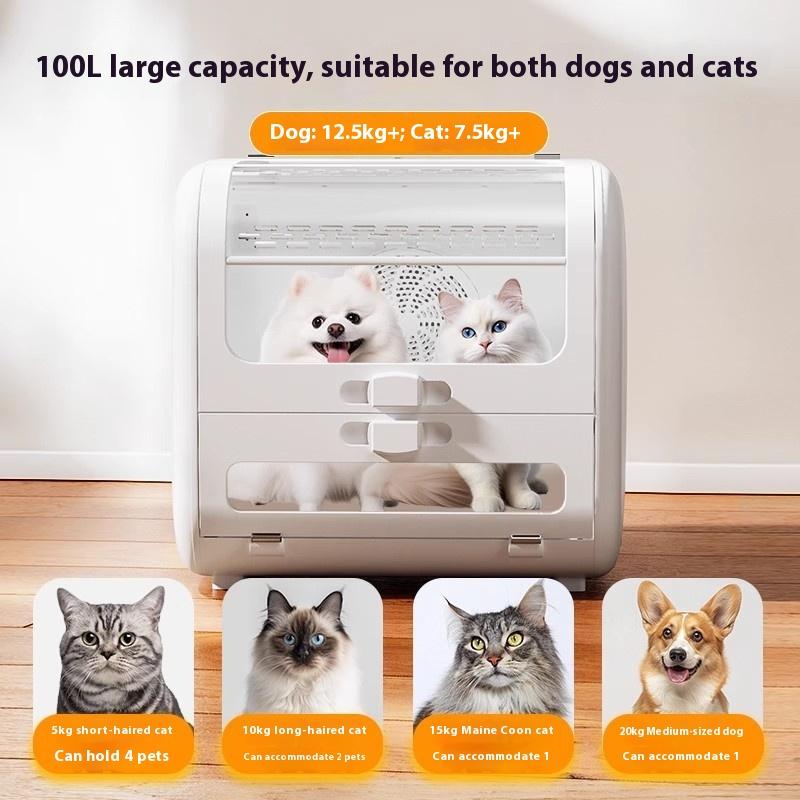 Cat Smart Drying Box Large Space Muppet Maine Universal Dryer Dog Hair Blower Bath Cleaning Supplies