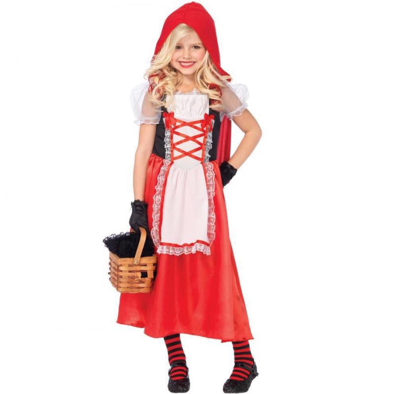 Halloween costumes, role-playing for children, role-playing Little Red Riding Hood costumes, stage costumes