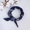 Fashion Woman 70x70cm Bandana Hairband with Punk Style Cashew Flower Pattern