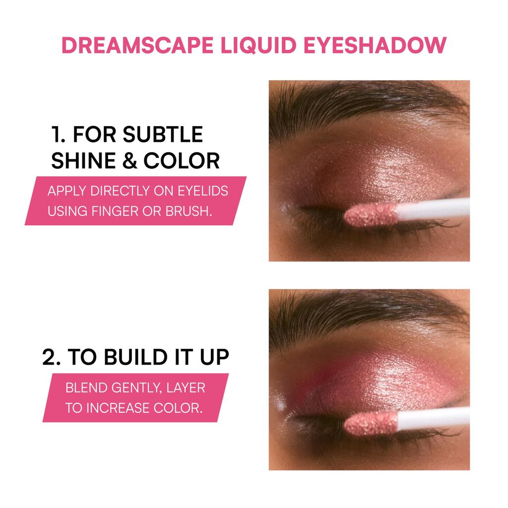 Dream Beauty Dreamscape Liquid Eyeshadow | Long-Wear Metallic Shimmer Eye Makeup | Lightweight, Blendable, Quick Dry Formula | Smudge-Proof & Non-T