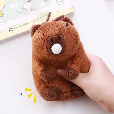 Popova Kapibala Bubbles Capybara Plush Pendant Funny Pinch Decompression Doll School Bag Pendant