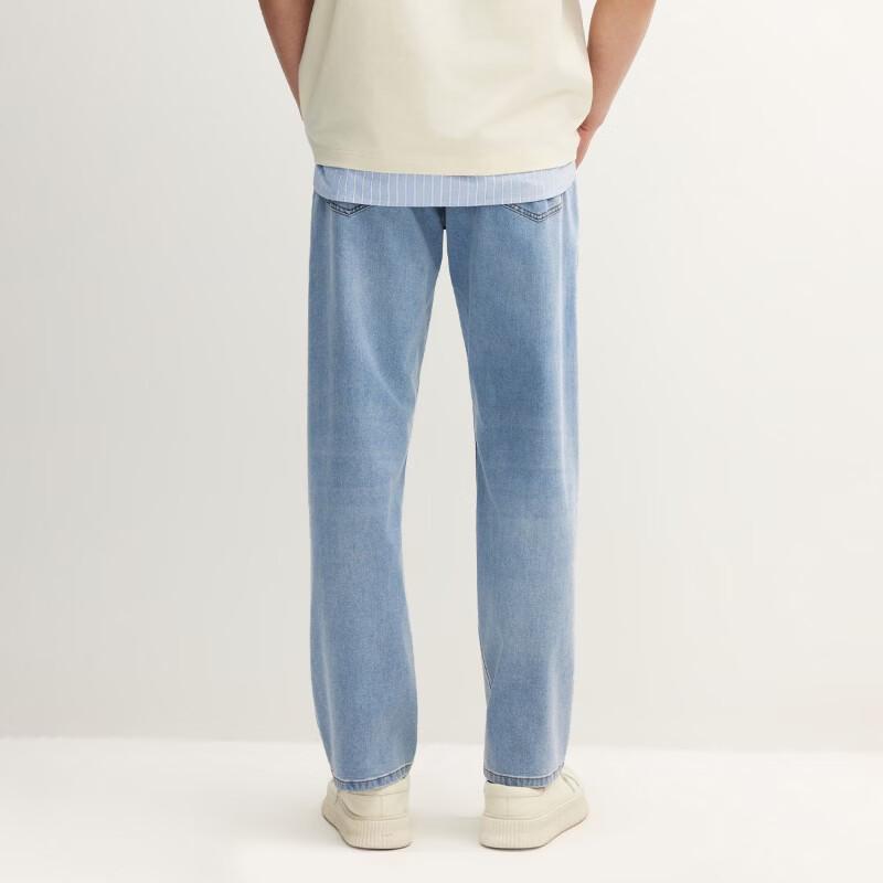 Jack & Jones Men's Loose Straight Cropped Denim Jeans 226232033