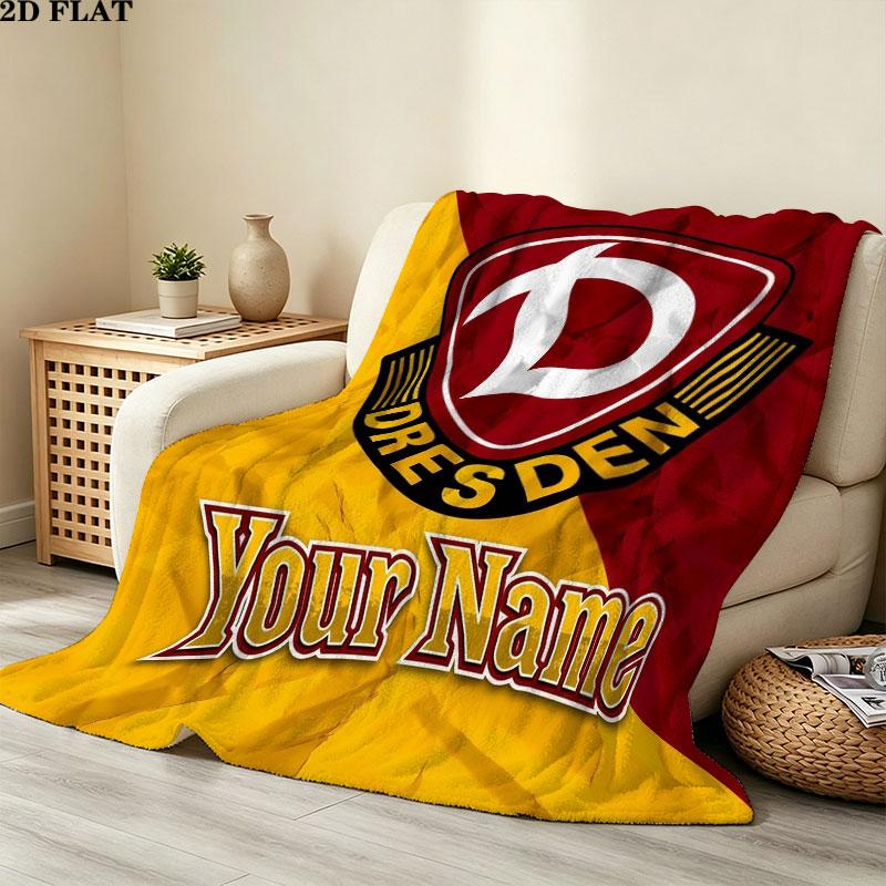 1PC Dresden Den Custom Custom Name Patterned Flannel Blanket Suitable For All Seasons for Home Decor Warmth and Comfort Gifts Holiday Gift