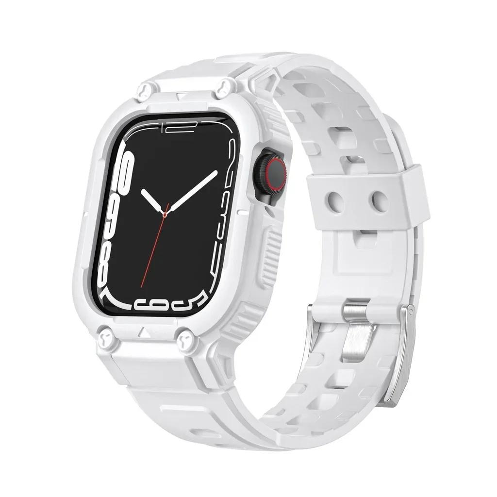 Band Case for Apple Watch 45nmm 49mm 44mm 41mm 40mm Bracelet TPU for Iwatch Ultra 7 8 6 5 4 Wristband Sport Strap Accessories