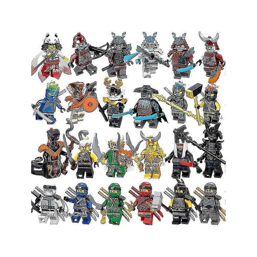 Set de 48 Mini Figurines Ninjago, Jouets Figurines d'Action pour Enfants, Cadeaux d'Anniversaire pour Garçons, Filles et Collectionneurs Adultes